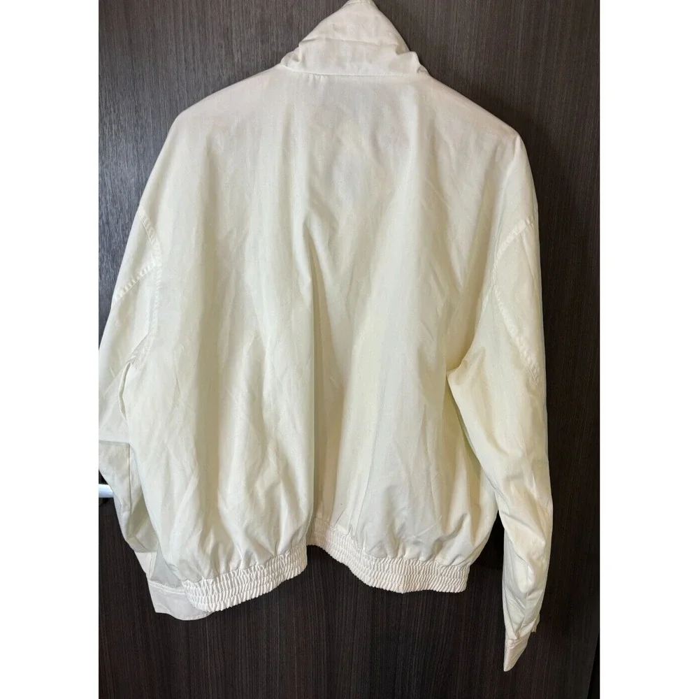 Vintage Windbreaker Jacket Men's XL zip uniform branded Dole Fruit Company white